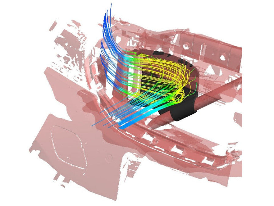 Engineering und Strömungssimulation für den Airscoop der BMW 3er Modelle