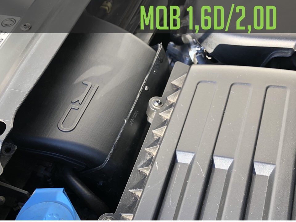 Air duct 1.8/2.0 TSI 1.6/2.0 TDI engines (MQB) with TÜV