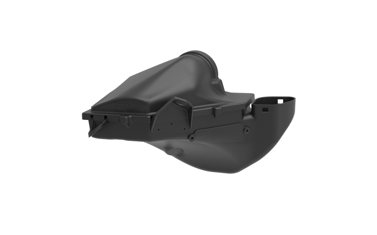 Performance Ansaugung für BMW 335d E92 mit M57 Motor – bionisch entwickelter Luftfilterkasten Seitenansicht